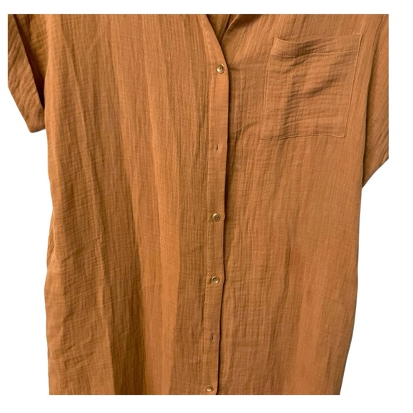 Blue Ivy Maxi Gauze Amber Dress M Women Boho Casual Fall Resort Slits Comfort - Picture 6 of 8